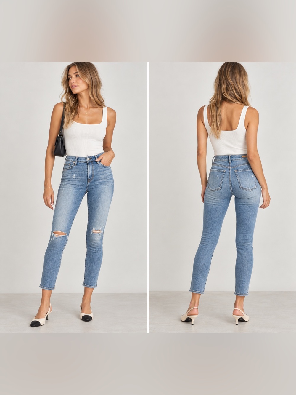 Citizens of Humanity Rocket High Rise Crop Skinny Jeans | Distressed Fizzle